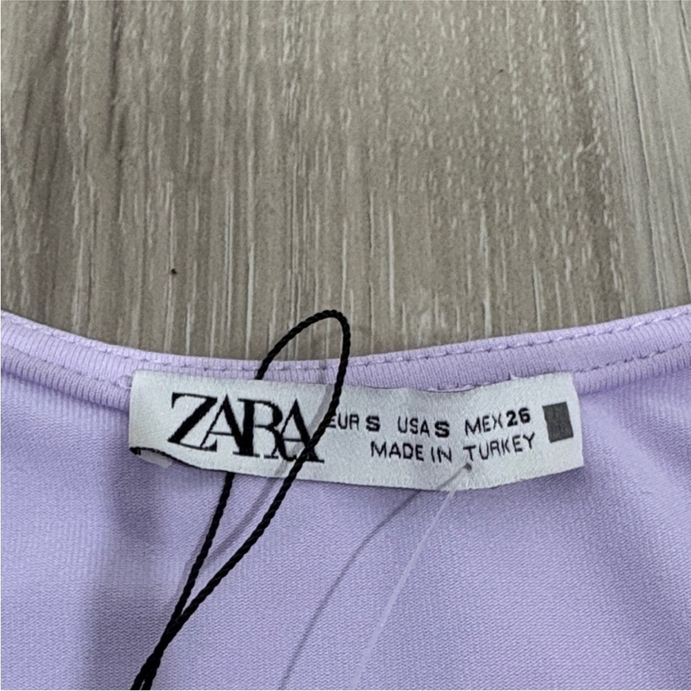 139. Zara Women’s Light Purple Long Sleeve Top Size Small Work Top Casual NWOT - Picture 2 of 2